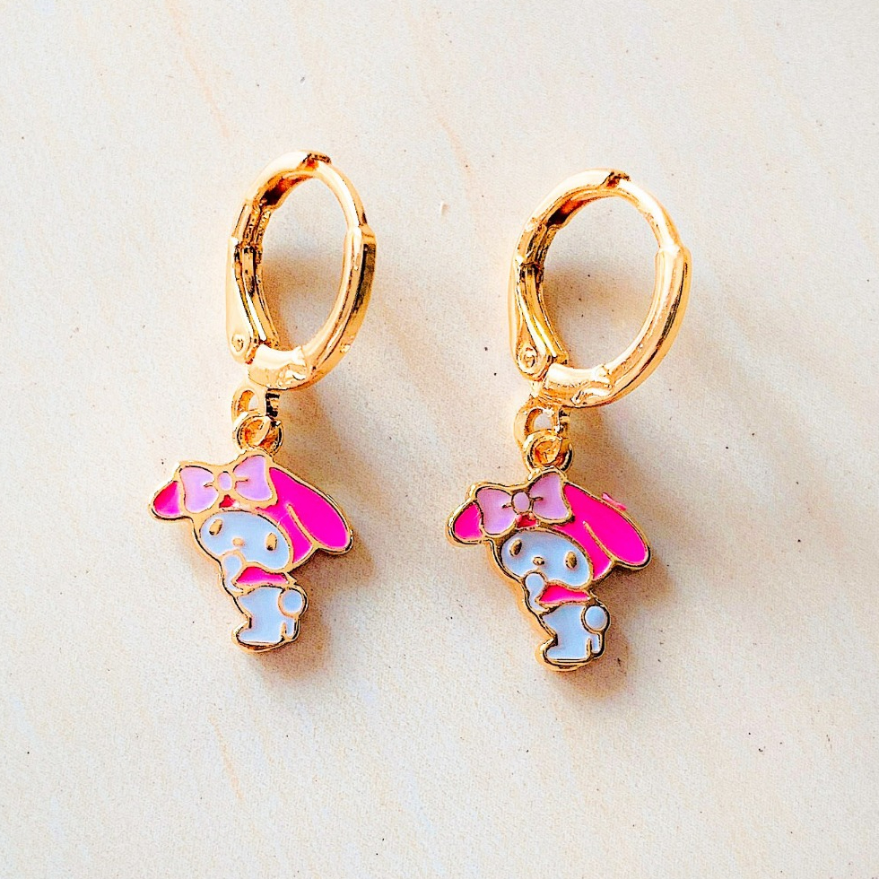 Anting Anak Giwang Anak Kelinci Topi Pink Xuping