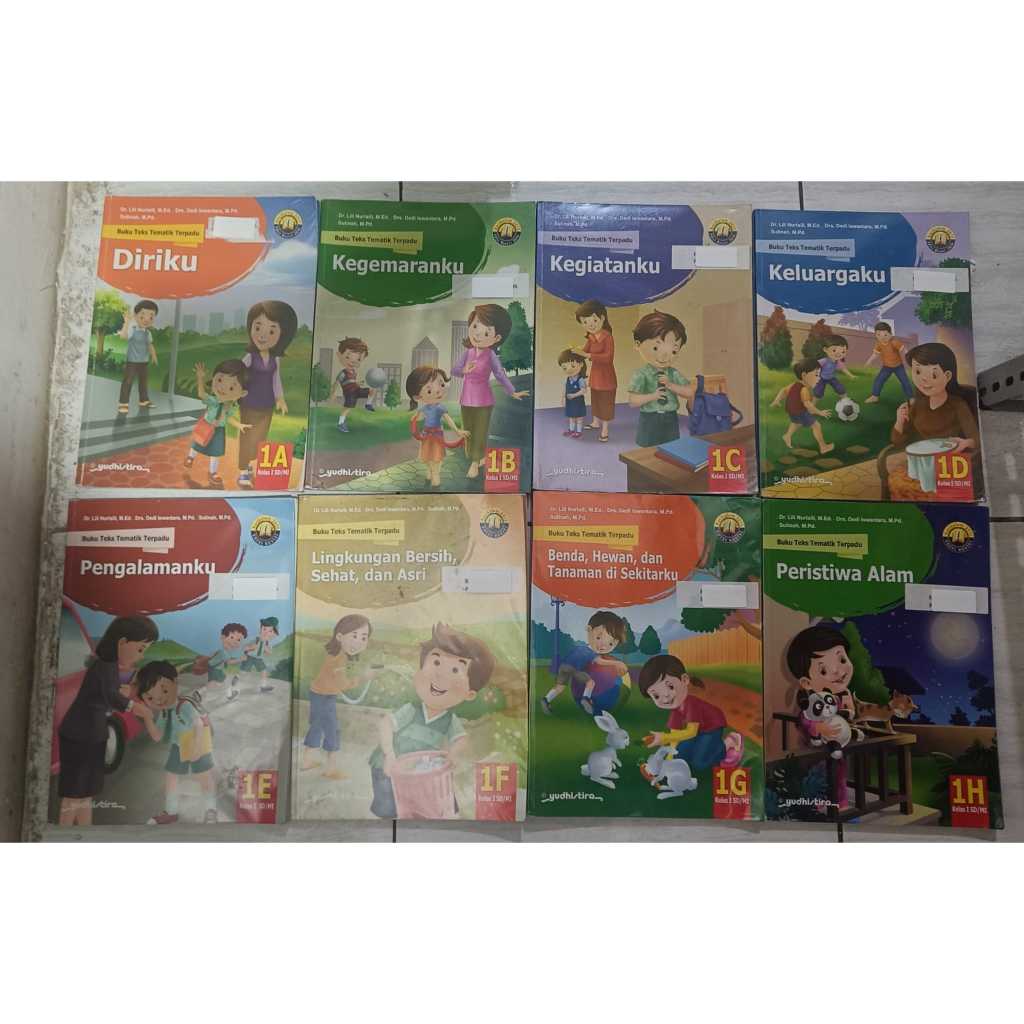 BUKU BEKAS ORIGINAL BUKU TEKS TEMATIK TERPADU KELAS 1 SD MI KURIKULUM 2013 YUDHISTIRA  (1A Sampai 1H