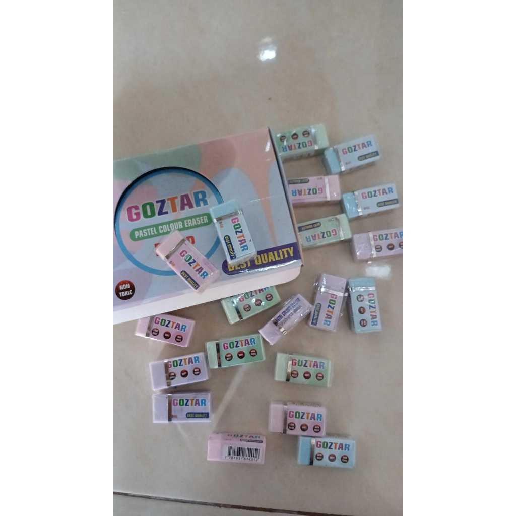 

PAKET HEMAT 10 PCS PENGHAPUS WARNA WARNI GOZTAR PERLENGKAPAN SEKOALH TERMURAHHH