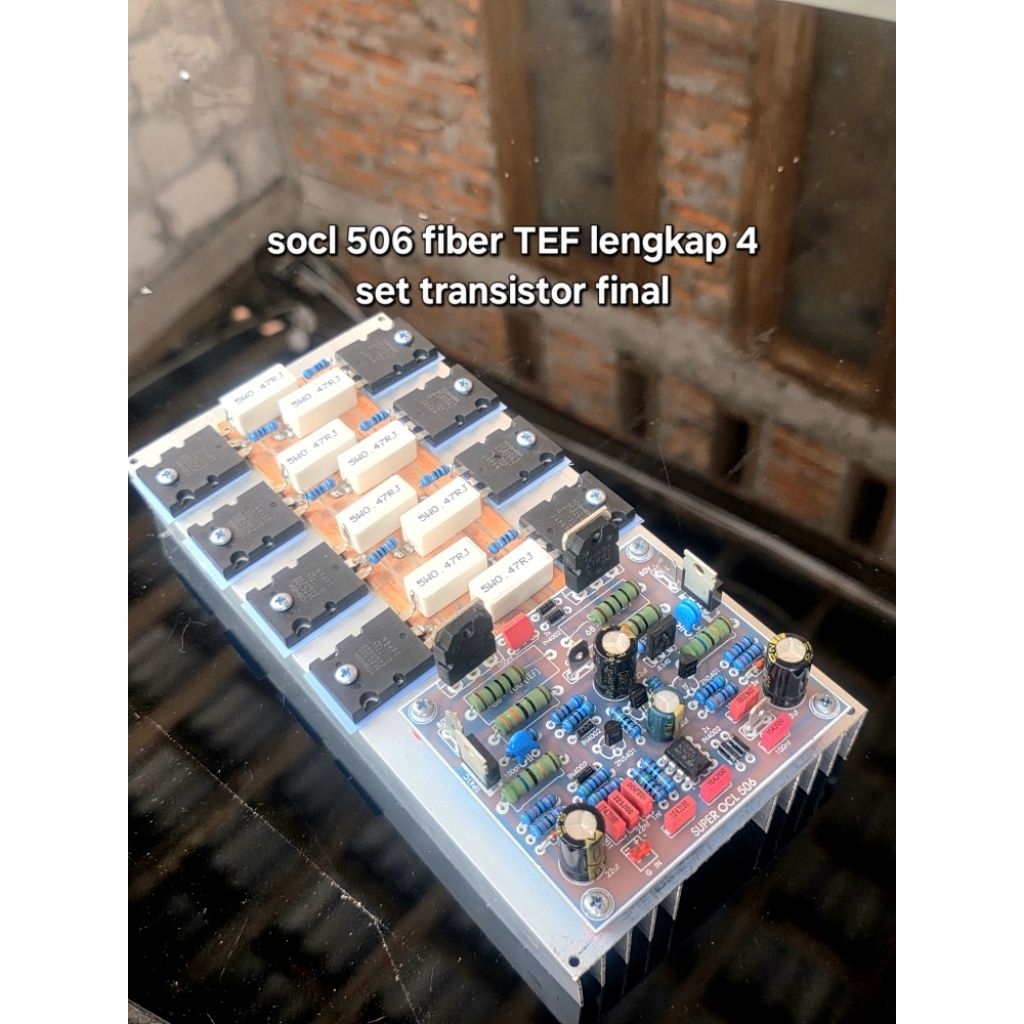 socl 506 lengkap transistor final siap pakai pcb fiber tahan panas