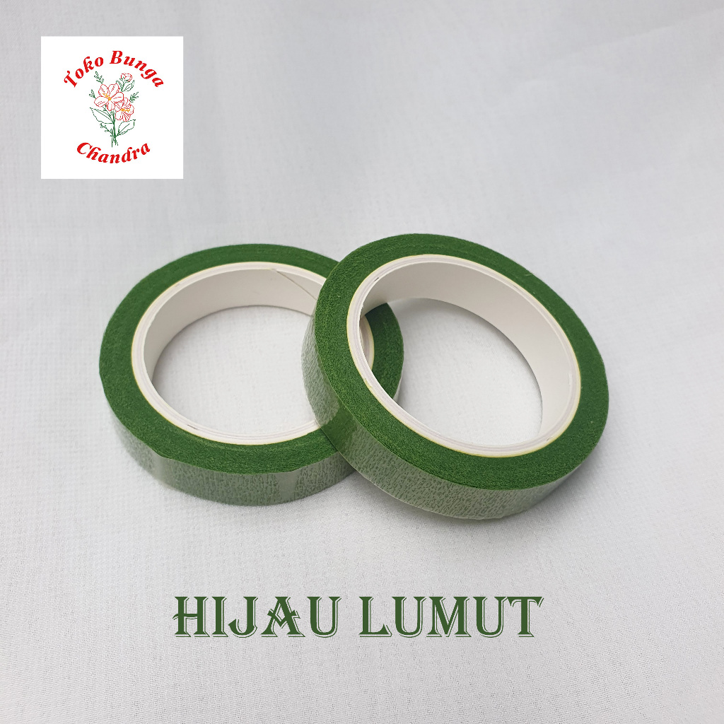 

[ 1 ROLL ] FLORAL TAPE HIJAU / SELOTIP BUNGA / SELOTIP DAUN HIJAU / FLORAL FLOWER TAPE / SELOTIP KAWAT BUNGA