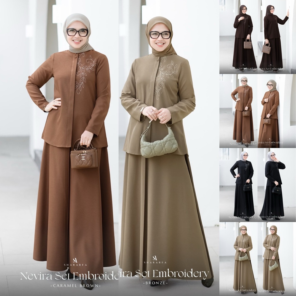 Nevira Set Embroidery Original By SHARAREA