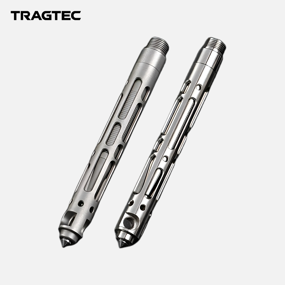 

TRAGTEC Titanium Mini Ballpoint Pen Keychain Pocket Clip EDC Pen Tungsten Length Double Extendible Tip Alat Tulis Pulpen Pen