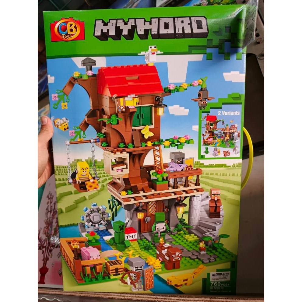 Mainan Susun Balok Treehouse Adventure 760pcs Bricks