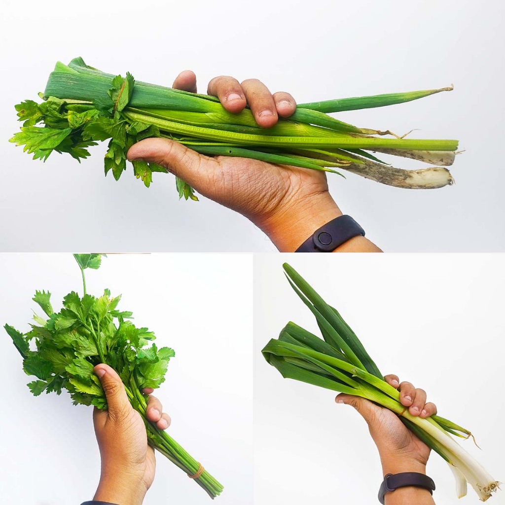 

Aneka Daun Bumbu Segar Daun Bawang Seledri, Daun Bawang, Daun Seledri