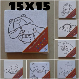 

SPECIAL CINAMOROLL 15X15 MAINAN ANAK KANVAS LUKIS TANPA CAT!!