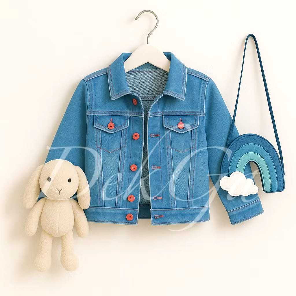 Jaket jeans anak jaket anak perempuan jeans tebal kwalitas premuim 2-9tahun