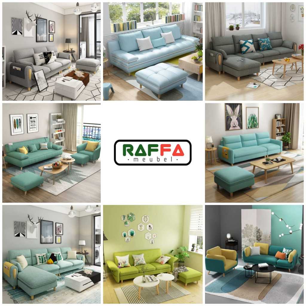 RAFFA MEUBEL - Sofa Retro Scandinavian - Sofa Klasik - Sofa Ruang Tamu - Sofa Minimalis - Kursi Sofa