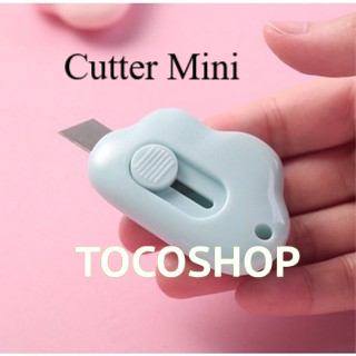 

TOCOSHOP Cutter Mini Bentuk Awan Pisau Kecil Pemotong Mini Portable