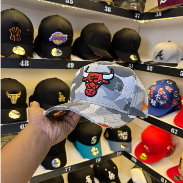 TOPI PRIA/TOPI BASEBALL BANTENG CAMO MOTIF ROBEK