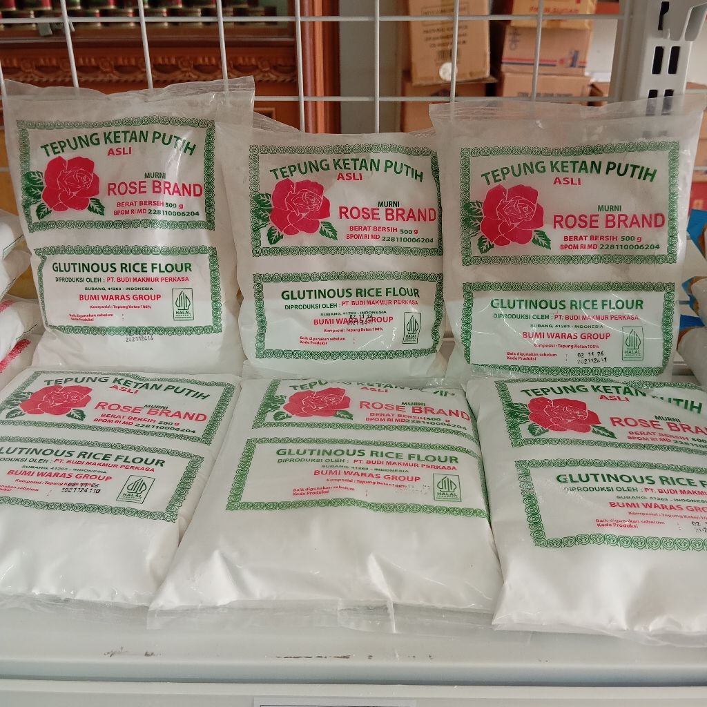 

Rose Brand Tepung Ketan Putih Glutinous Rice Flour 500g