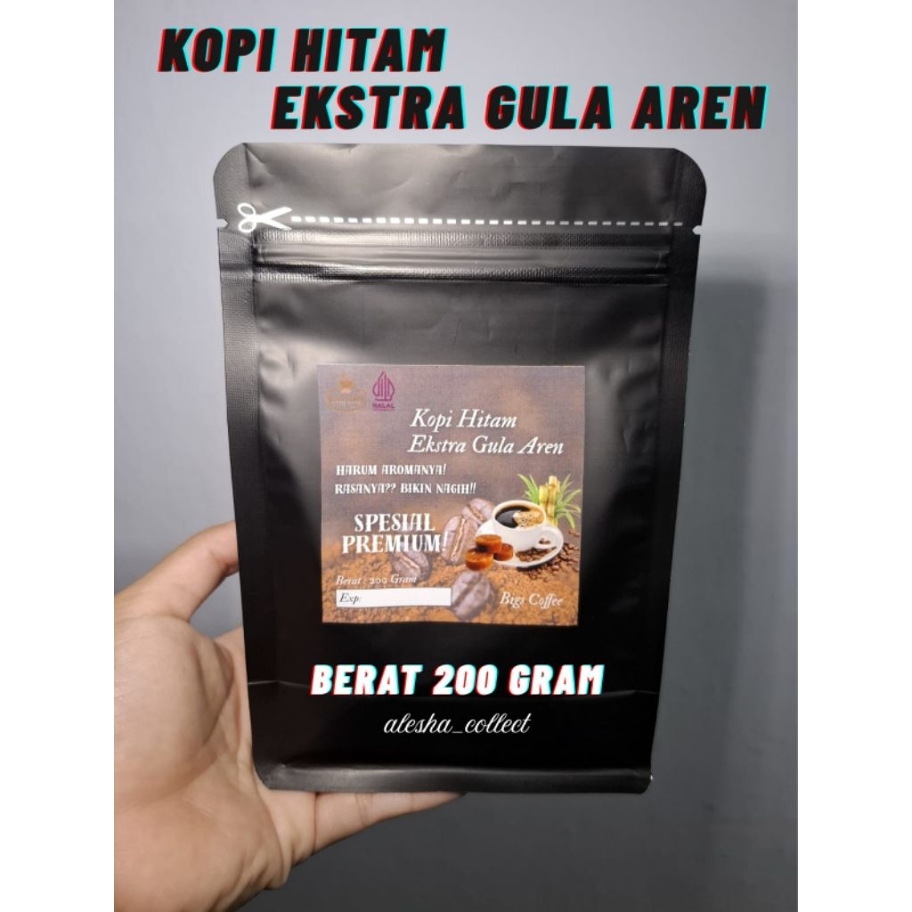 

Kopi Hitam Gula Aren Berat 200 Gram Rasa Nikmat
