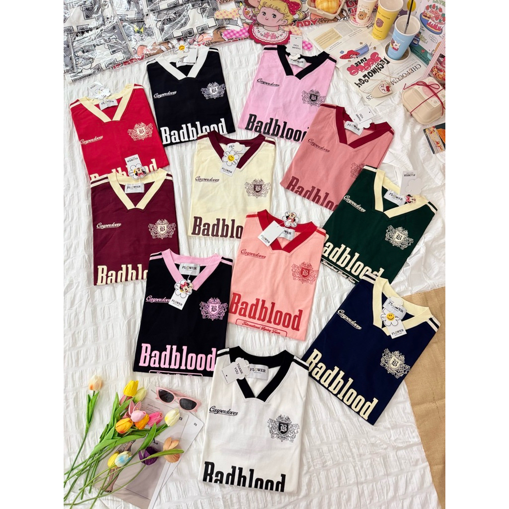TERMURAH BAJU BANGKOK KAOS IMPORT JERSEY BADBLOOD FOOTBALL CLUB MERK FLOWER ORIGINAL / BAJU BKK FIRS