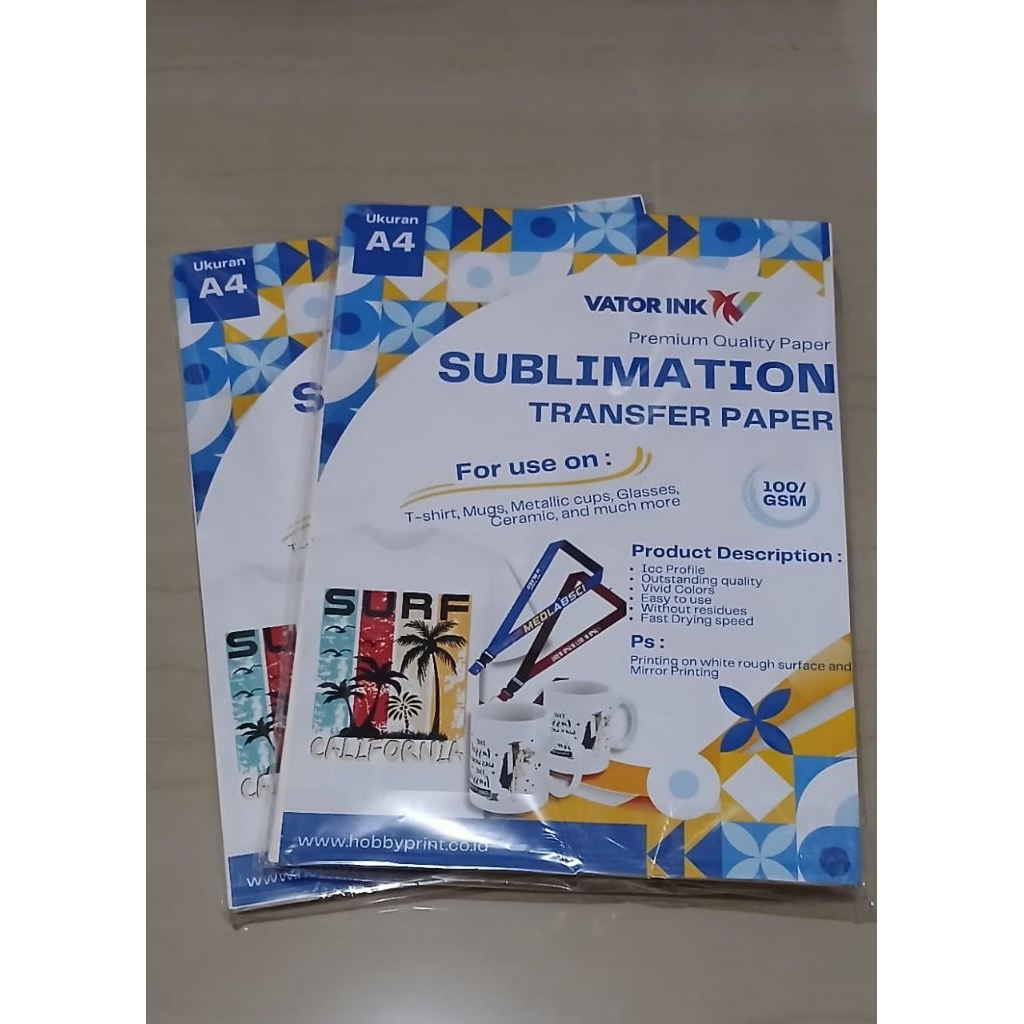 

Kertas sublim ukuran A4