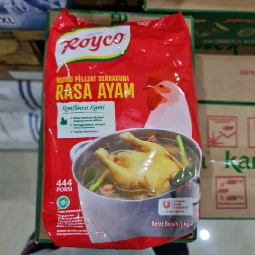 

Royco Ayam Kemasan 1 Kg Bumbu Penyedap Rasa Ayam.