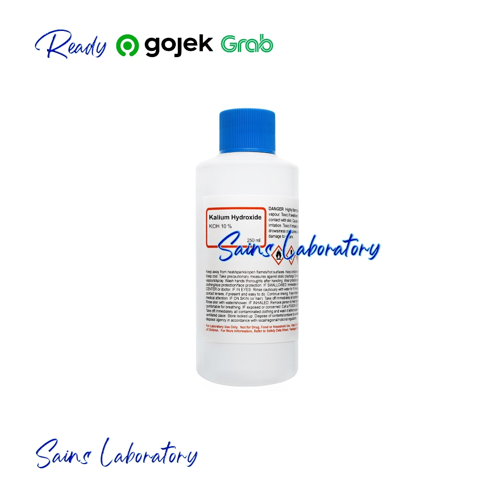 Kalium Hidroksida 10% KOH Kalium Hydroxide Larutan 10% 250 ml