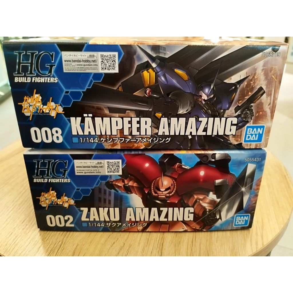 HGBF Kampfer Amazing & Zaku Amazing Meijin Kawaguchi Gunpla