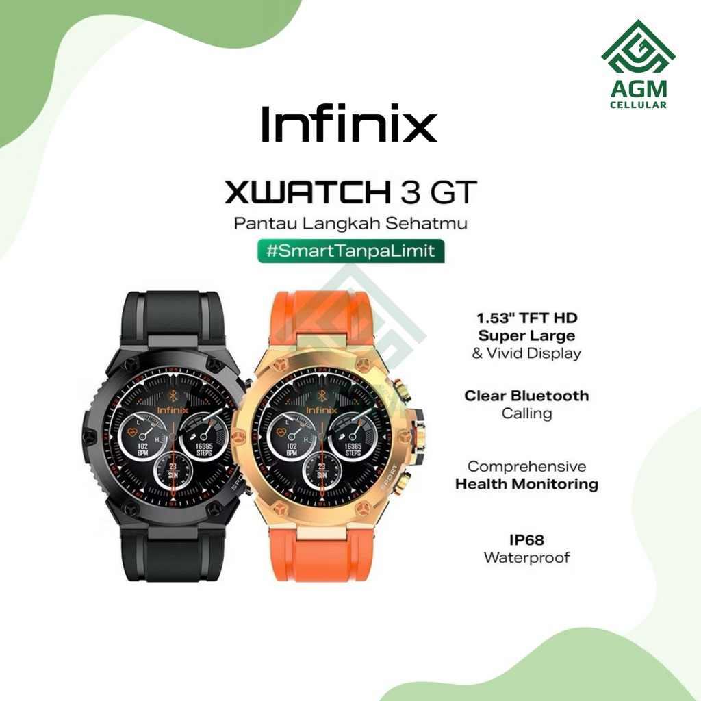 INFINIX XWATCH 3 GT (Black & Orange)