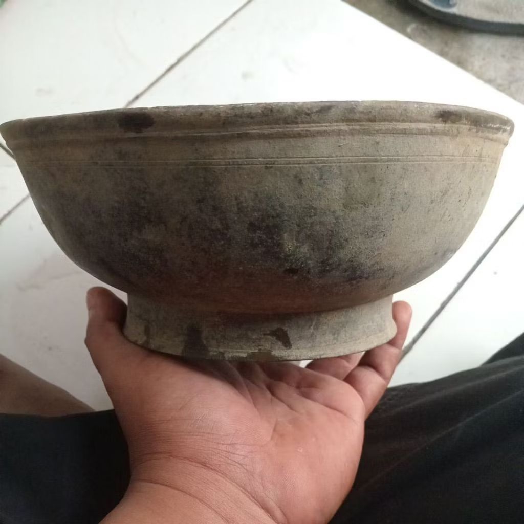 mangkok bokor kuningan jadul temuan