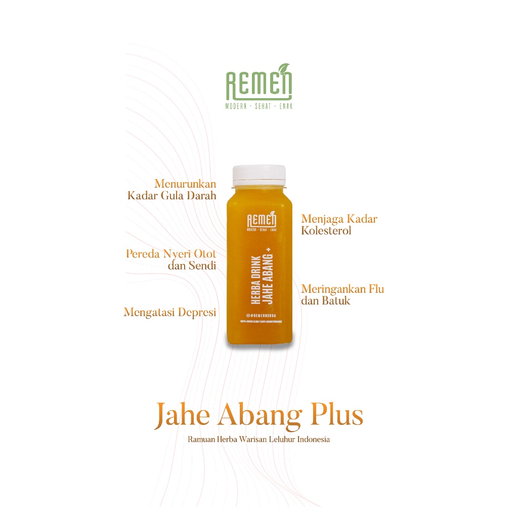 

Remen Herba Jahe Abang Plus – Hangatkan Tubuh, Pulihkan Energi Secara Alami