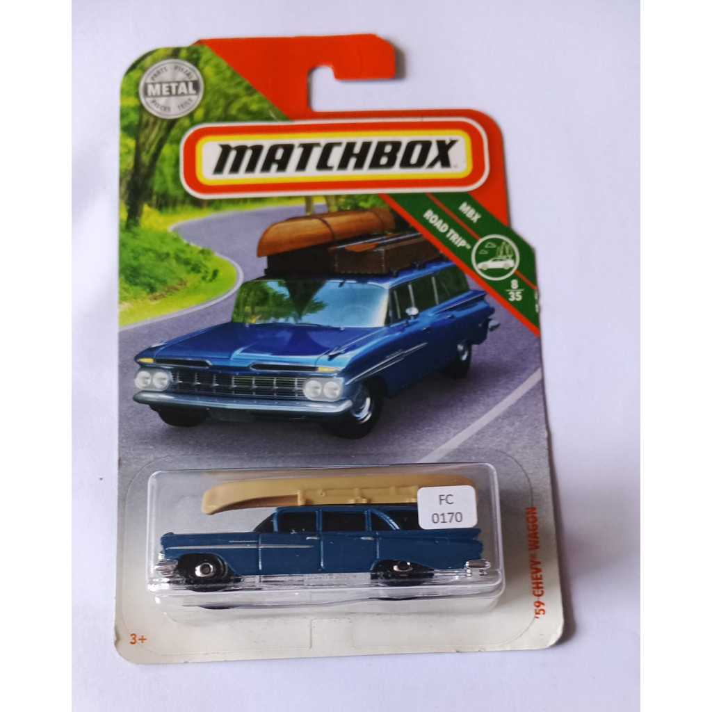 Matchbox - 59 Chevy Wagon Blue MBX Road Trip