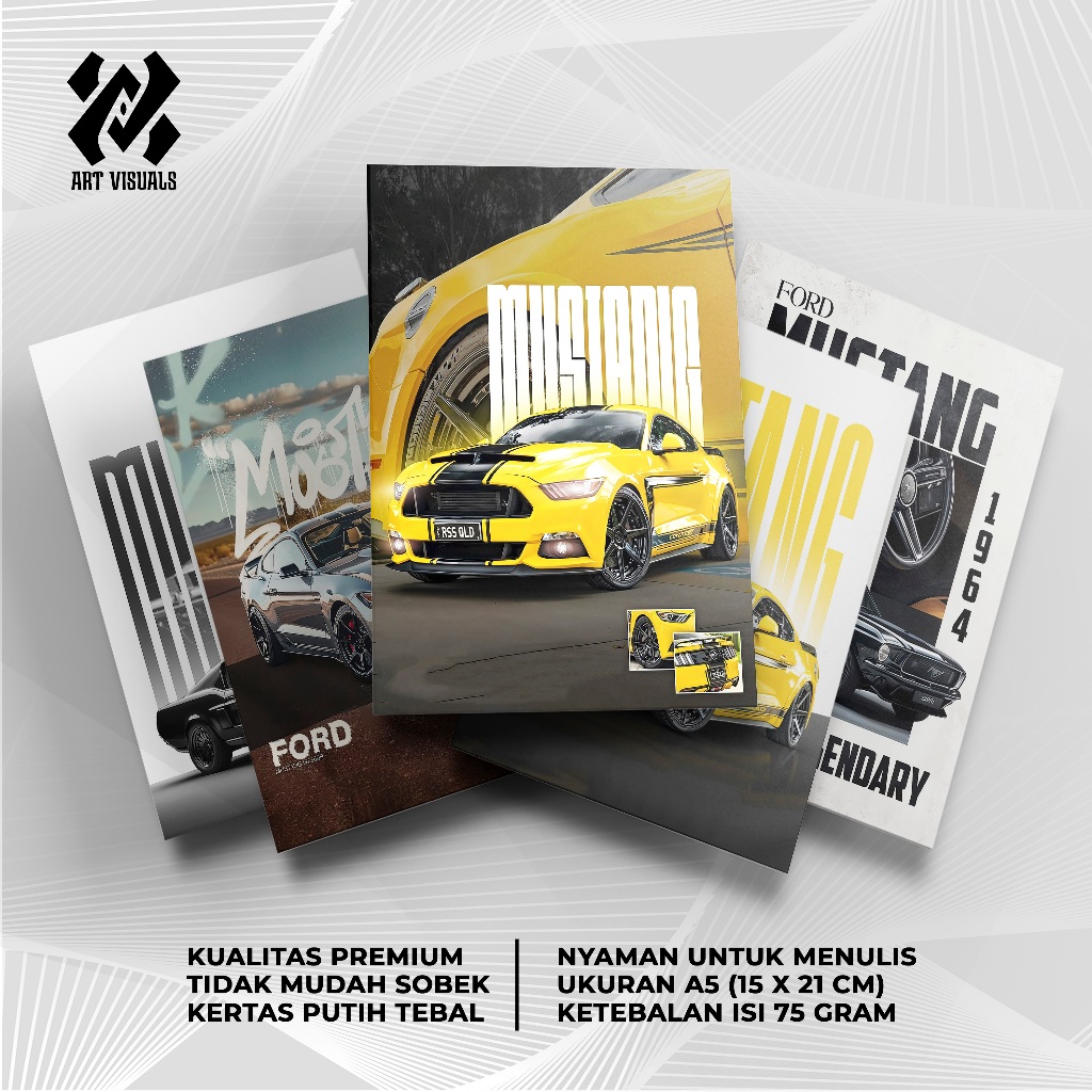 

Buku Tulis Custom Tema Mobil Mustang Terlengkap Termurah Model Bebas Pilih Foto/Buku Tulis Sekolah/Buku Catatan