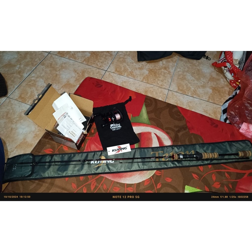 Set BC mancing Abu garcia dan Kuying teton