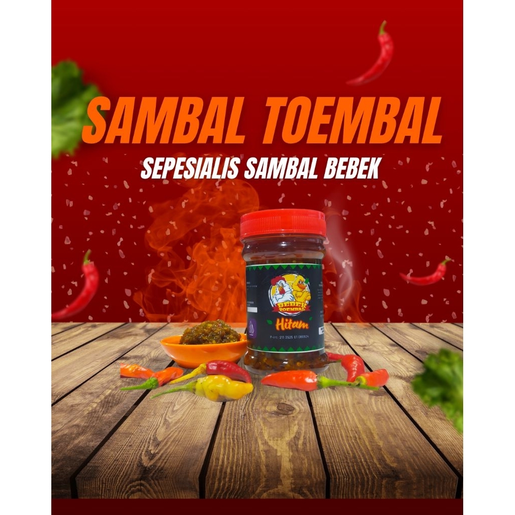

SAMBAL HITAM// sambal toembal// sambal serbaguna// sambal ori// sambal bebek// super pedas.