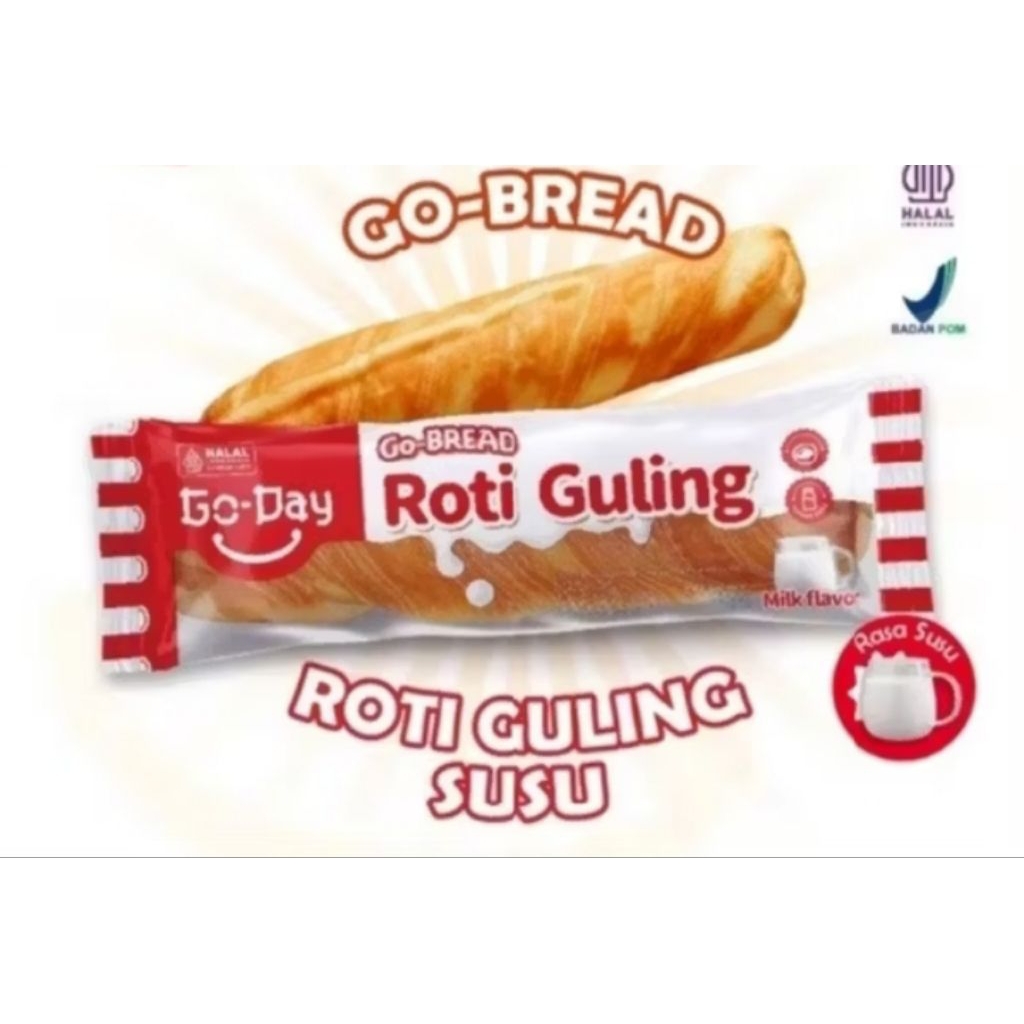 

10 Pcs Go - Day Go - Bread Roti Guling Rasa Susu
