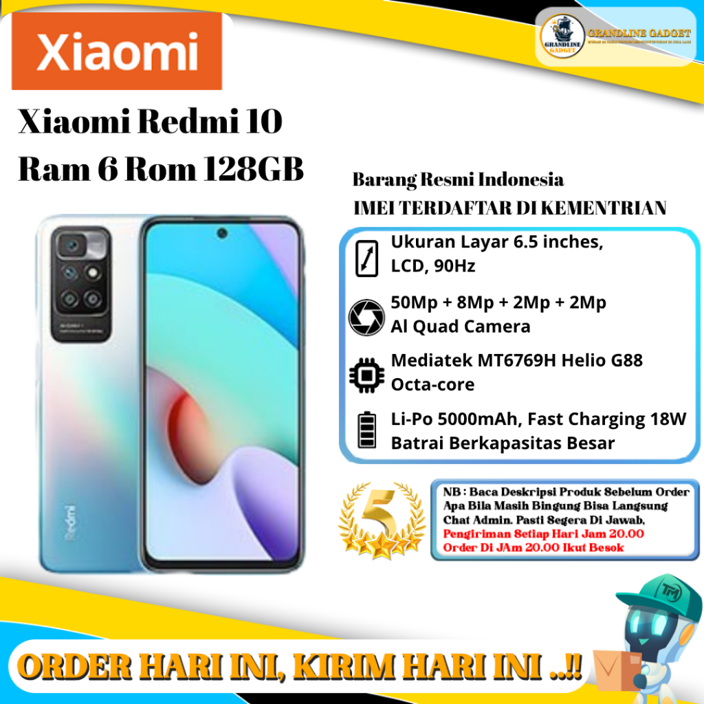 XIaomi Redmi 10 Ram 4/128GB | Ram 6/128GB