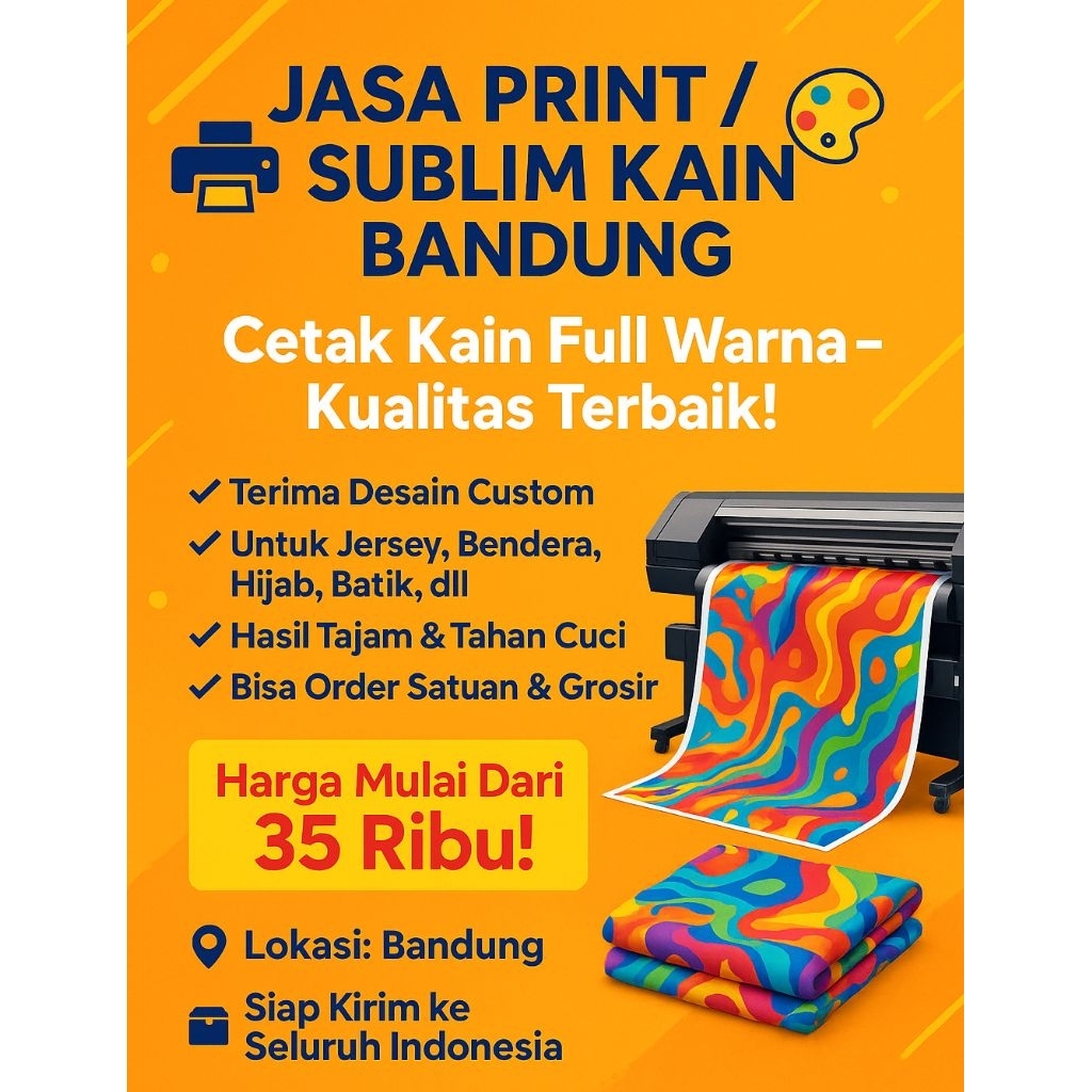 JASA PRINTING KAIN/SUBLIMATION CUSTOM
