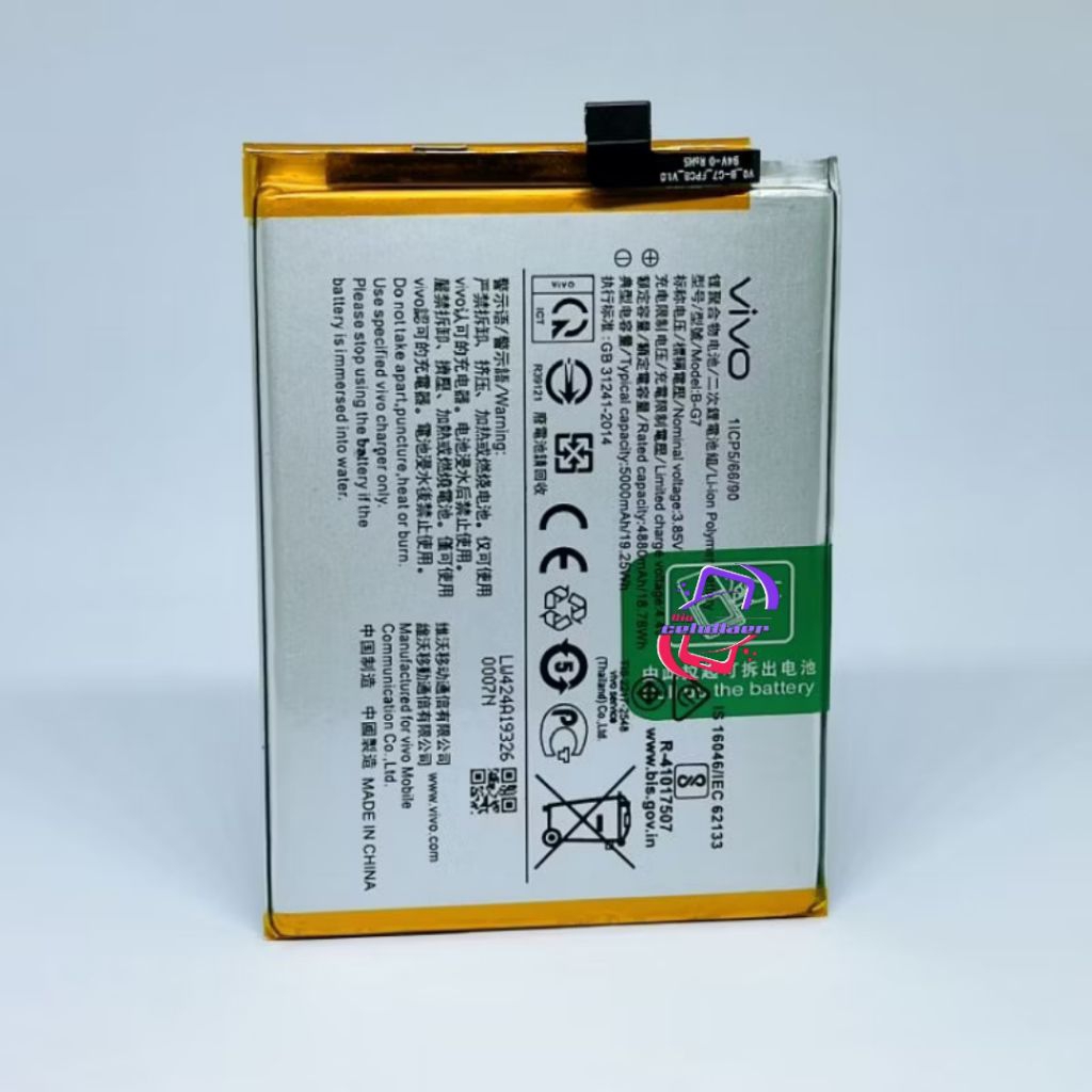 BATRE BATTERY HP VIVO Y12/ Y12i/Y15/Y17 2019/ KODE BATRE B-G7 ORIGINAL