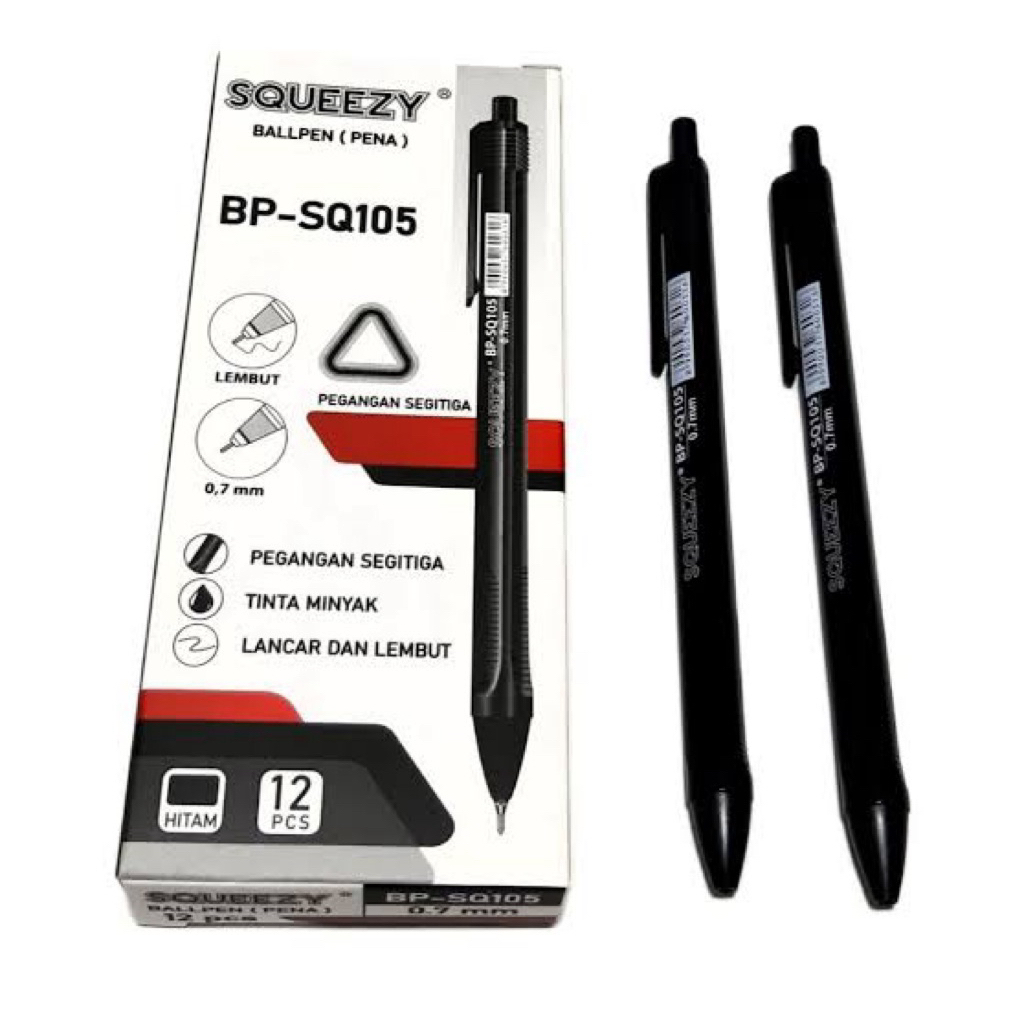 

Pulpen pena gel cetek mekanik 0,7mm - Squeezy GP-SQ105 12 pcs