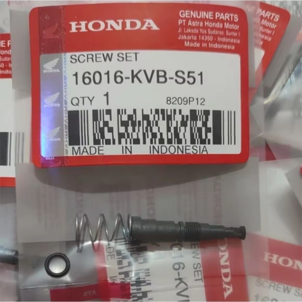 ( grosir 10pcs ) Baut setelan Angin Gas Injeksi Screw set Beat  16016 KVB S51