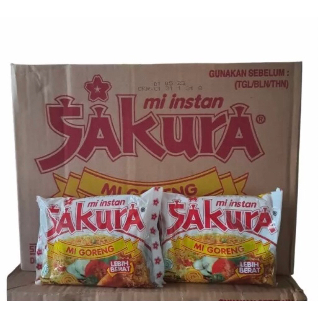 

Mie Sakura Goreng Mie Instan Goreng 60 gr 1 Dus/Karton isi 40 Pcs