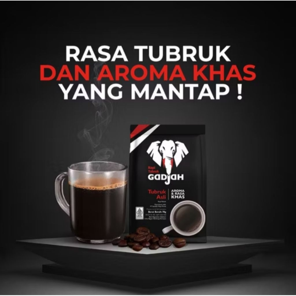 

KOPI TUBRUK GADJAH ASLI || POUCH 60 GRAM