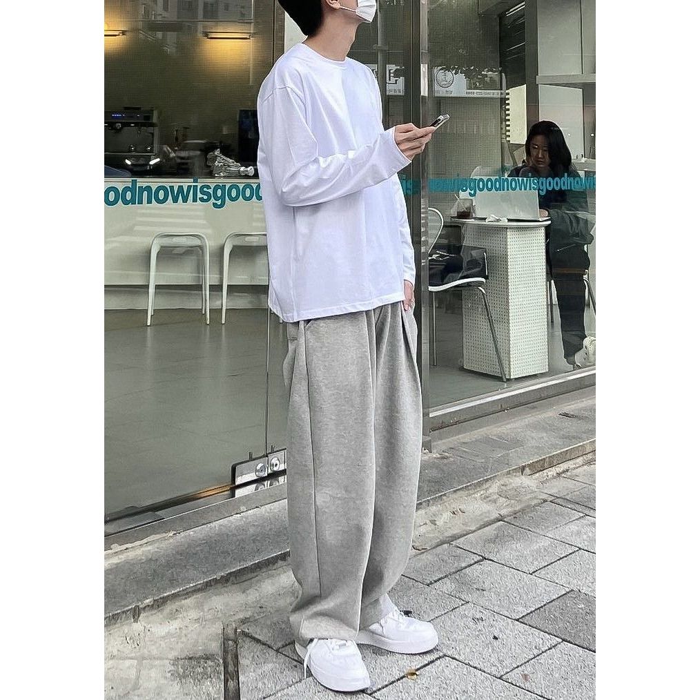 Baggypants Sweatpants Celana Panjang Loose Pants Pria Casual Style Korea
