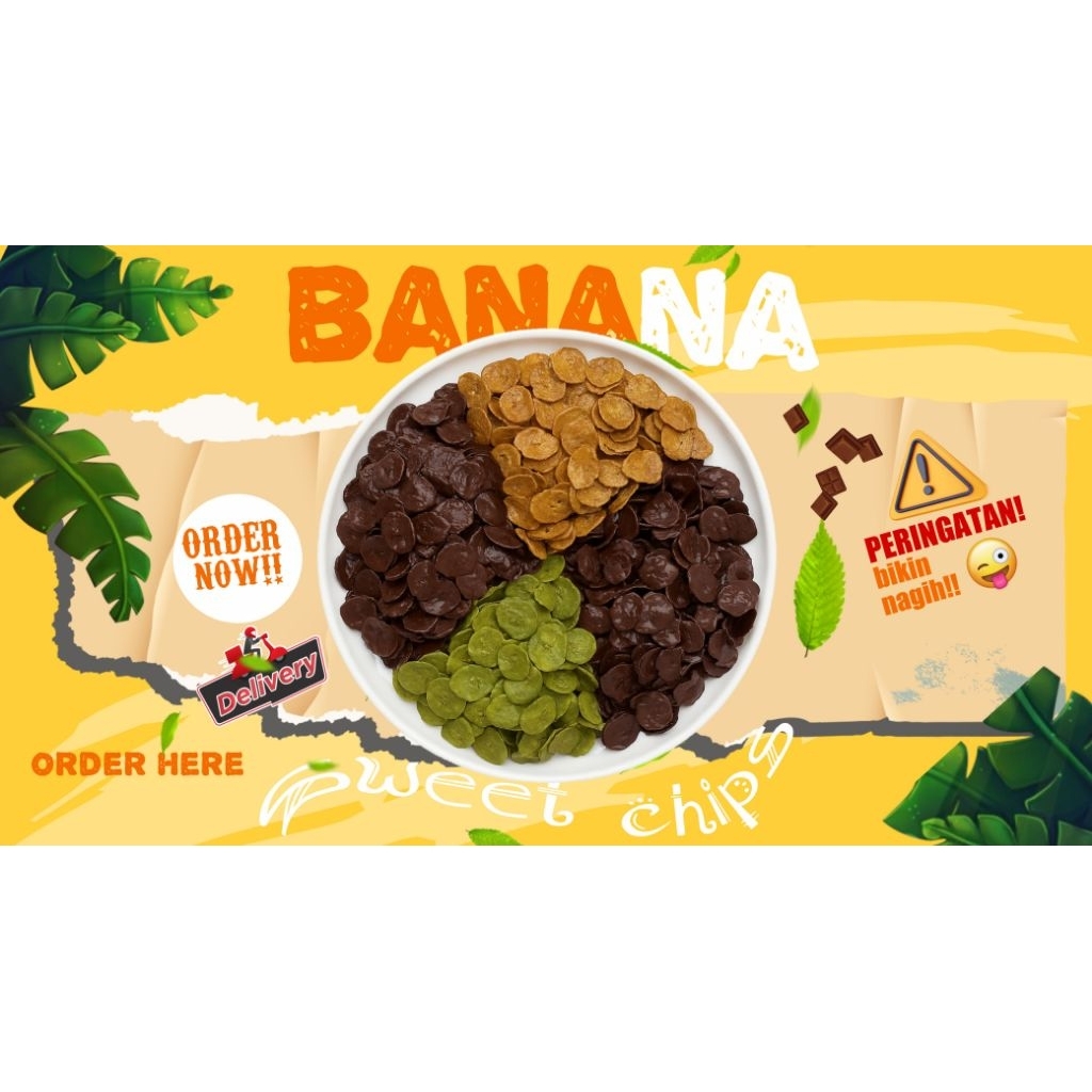 

kripik pisang coklat lumer