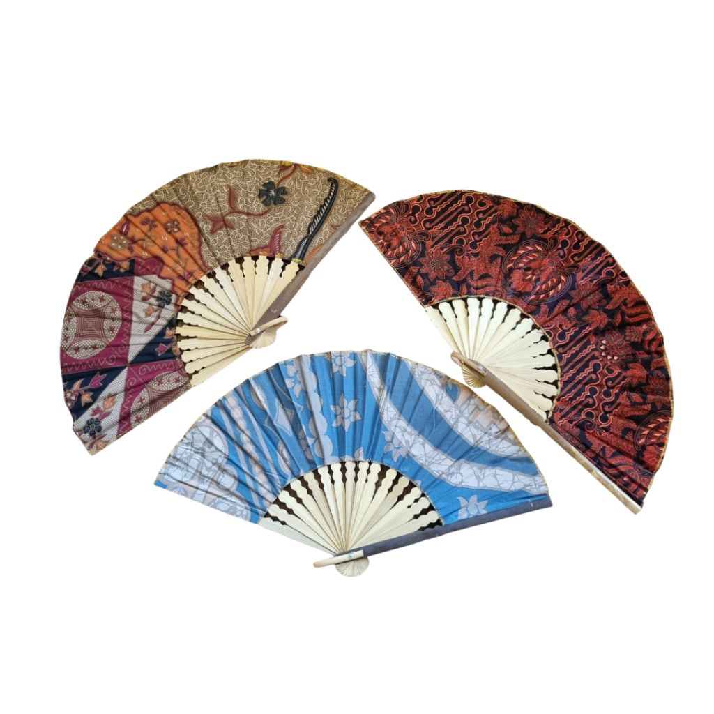 Kipas Batik Bali Jumbo d30cm Centra | Oleh-Oleh Khas Bali