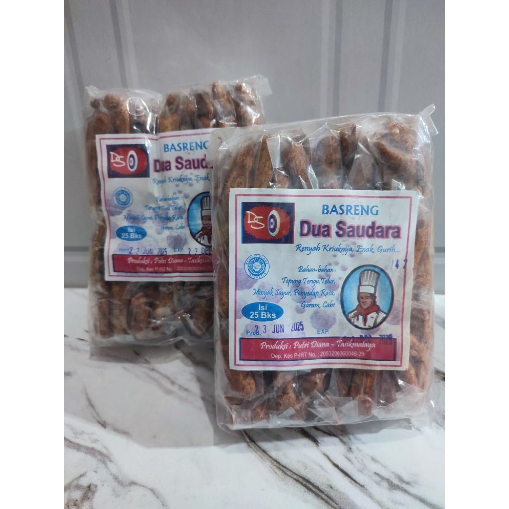 

Basreng Dua Saudara 24 pcs/Asin pedas original