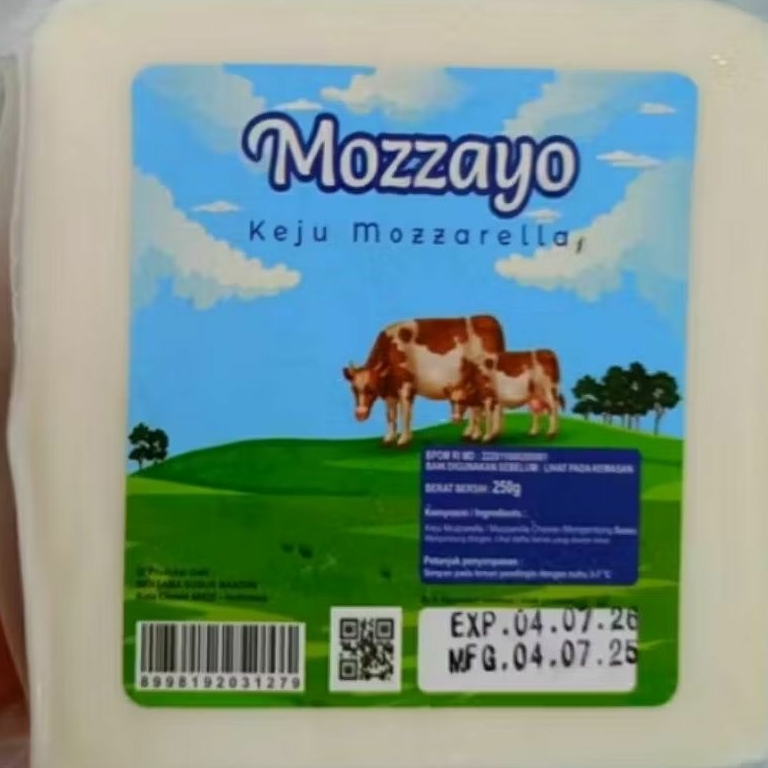 

Keju Mozzarella MOZZAYO Cheese 250gr