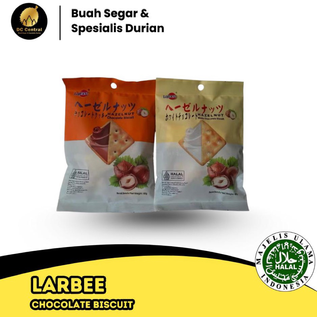 

Larbee Chocolate Hazelnut Biscuit 68gr | Chocolate | White Chocolate | Biscuit Chocolate