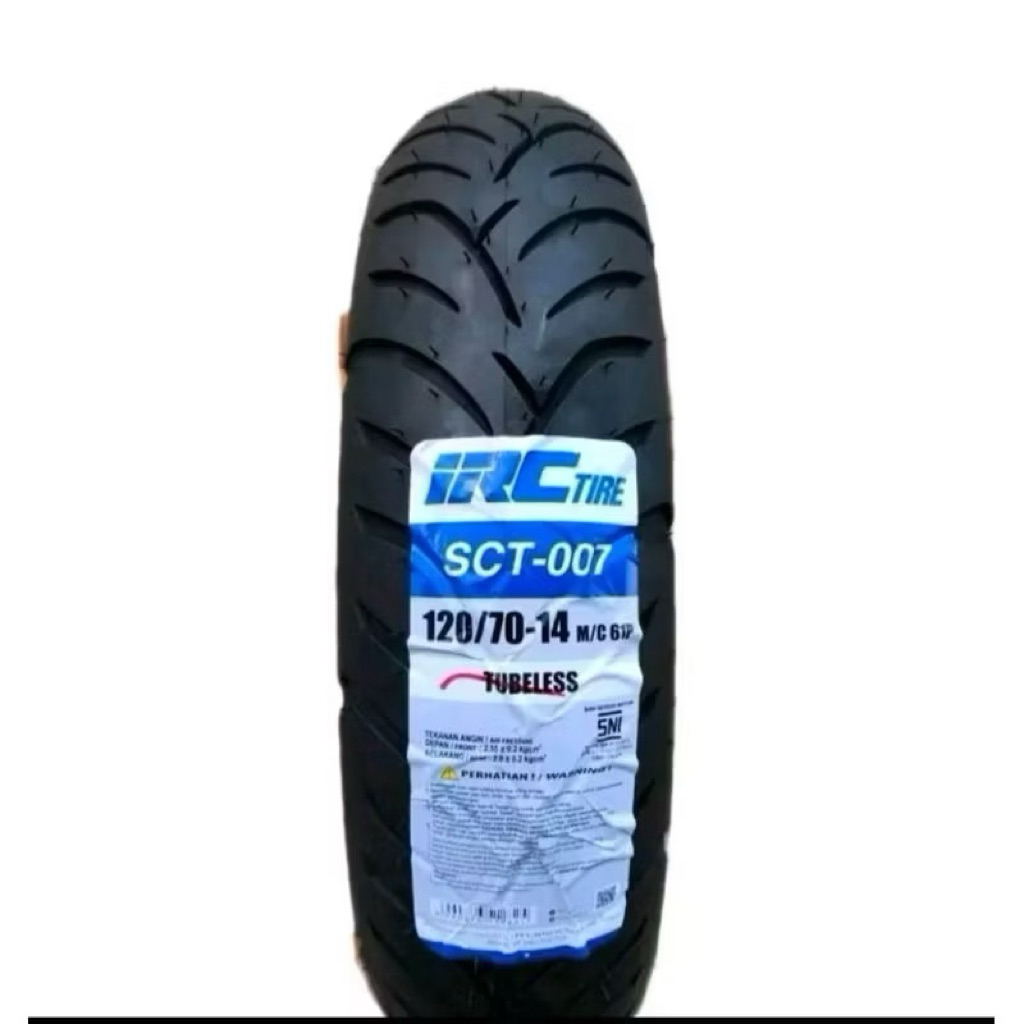BAN LUAR IRC TUBLES SCT-007 (120/70-14). BAN BELAKANG PCX 150 Old Vario 160 Vario 125.