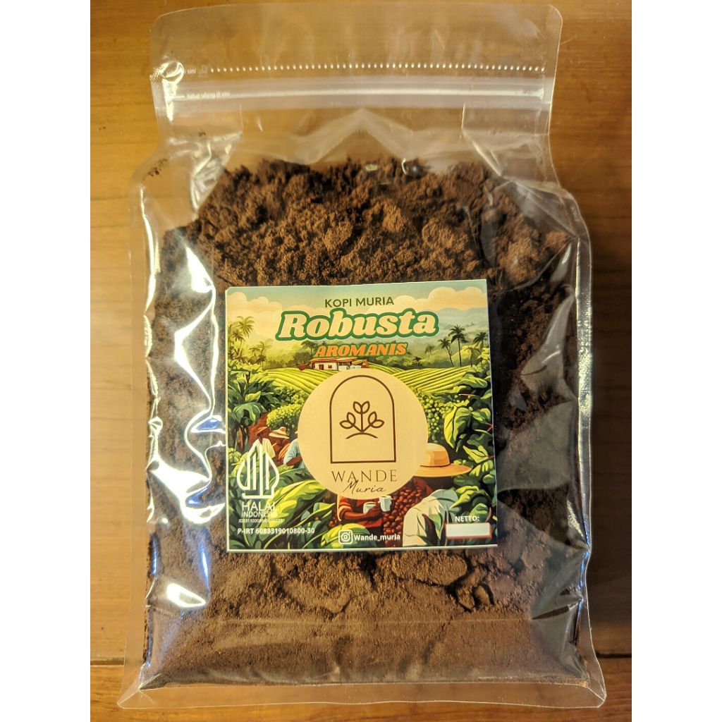 

Wande Muria// Robusta Muria aromanis premium 500 gram// Bubuk Halus