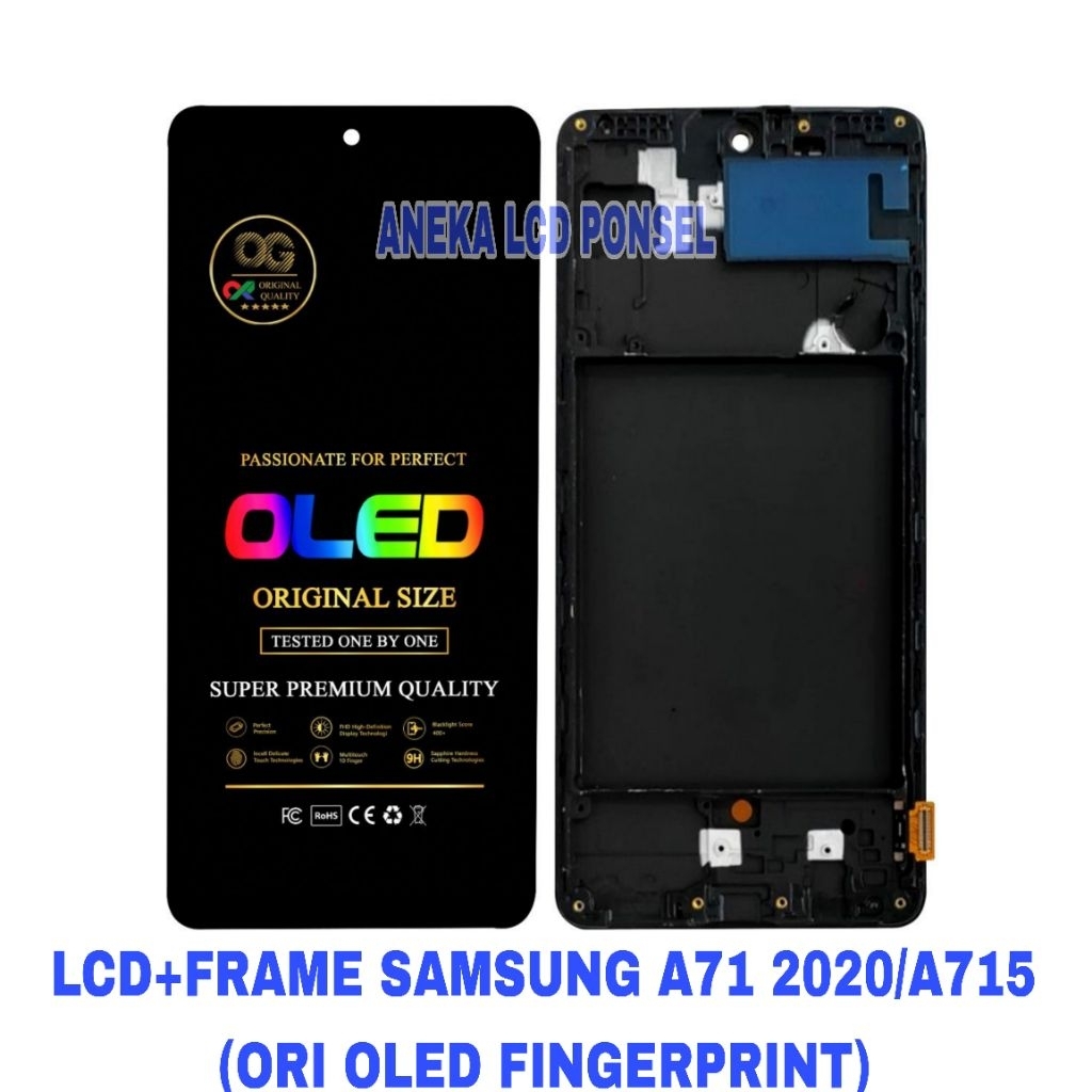 LCD+FRAME SAMSUNG A71 2020/A715 OLED (FINGERPRINT)