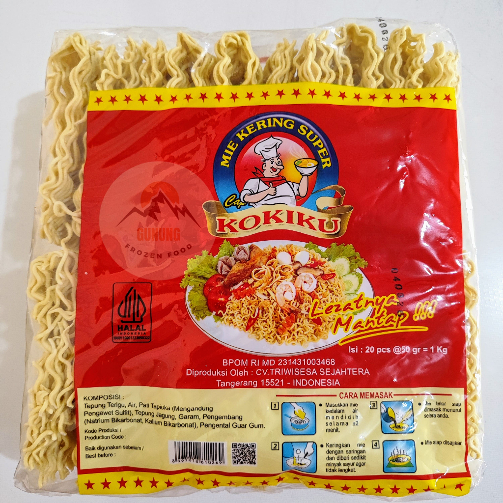 

Kokiku Mie Kering 20 keping - 1kg