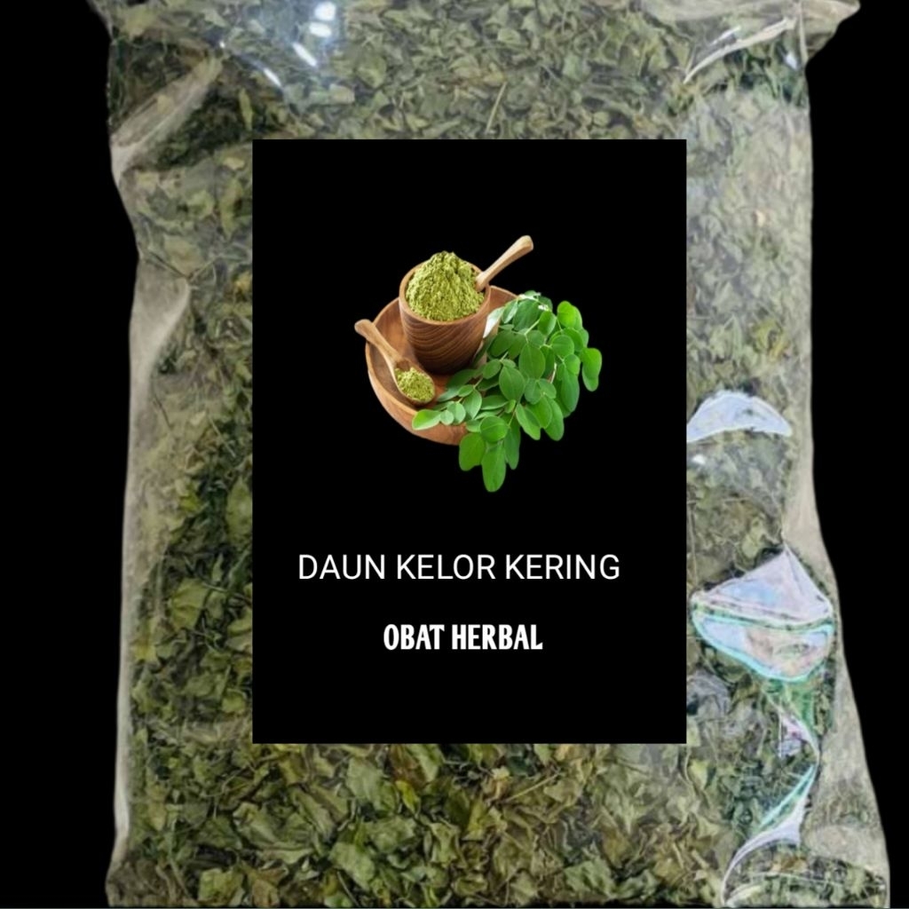 

daun kelor kering herbal nusantara 500g