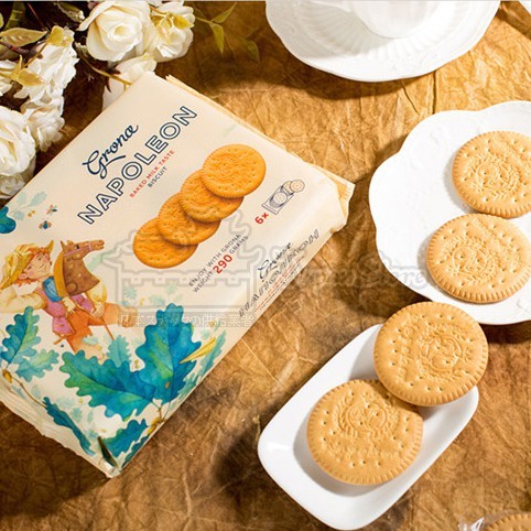 

[oddsolshop] pekanbaru/Grona Napoleon Biscuit 290GR Baked Milk Taste Biskuit