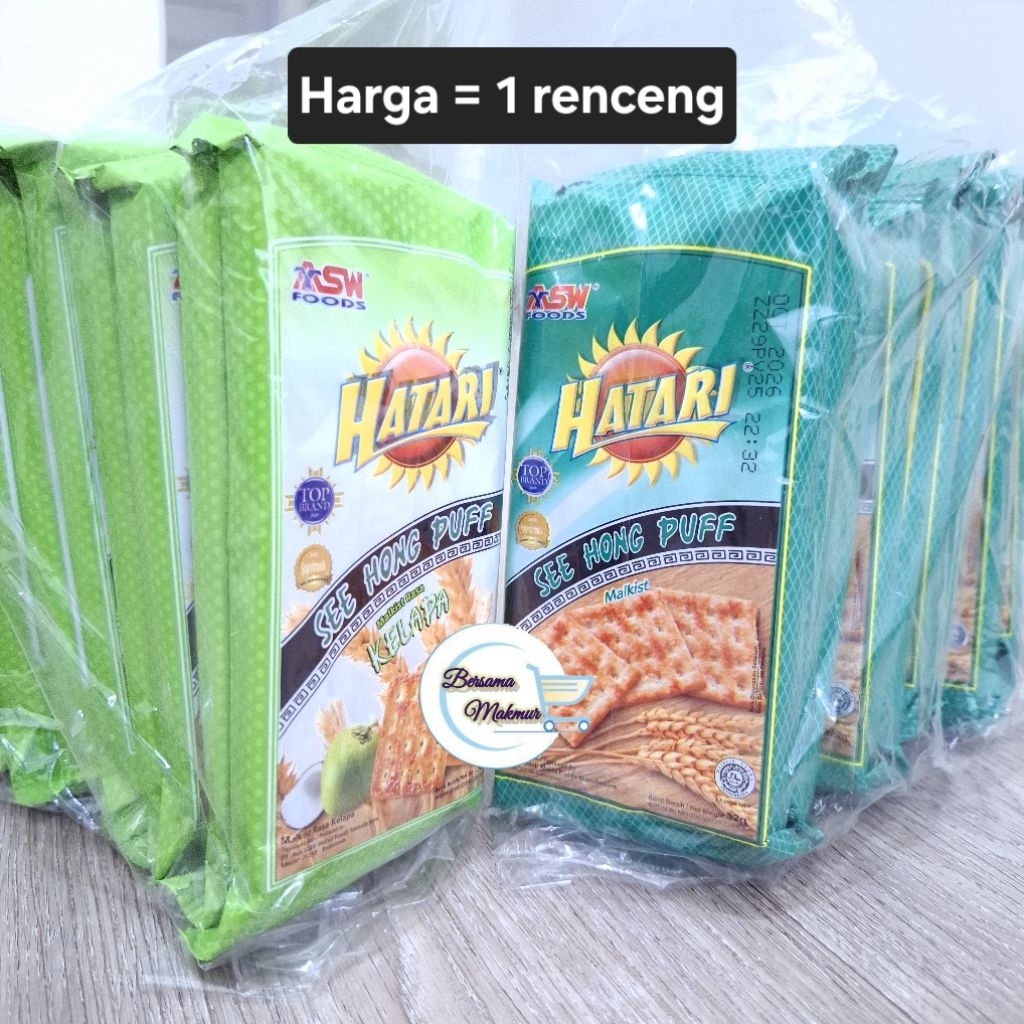 Hatari Gabing Malkist isi 10 sachet biskuit see hong puff