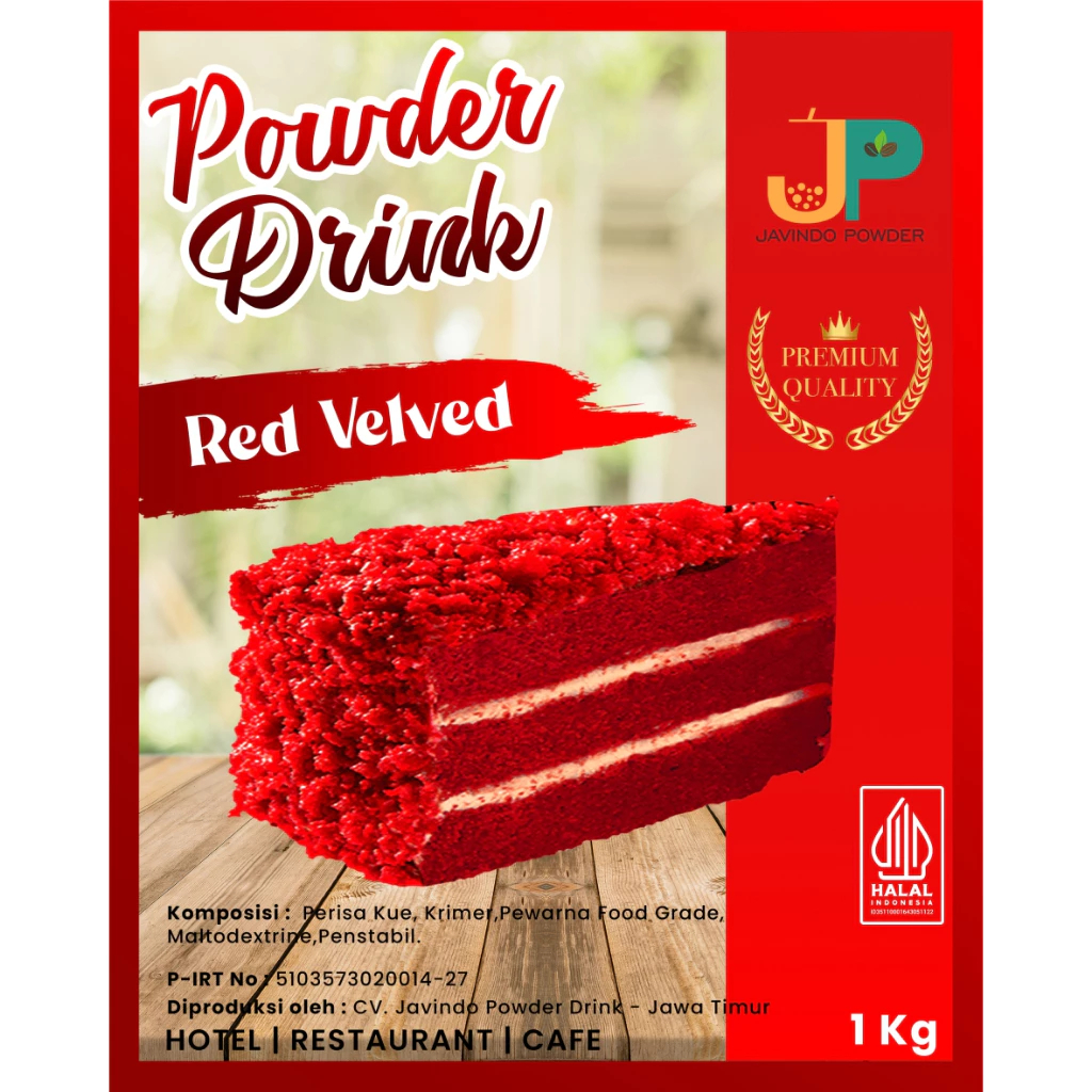 

JAVINDO Bubuk Minuman Rasa Red Velved / Red Velvet 1Kg / 1 Kg Premium - Javindo Powder